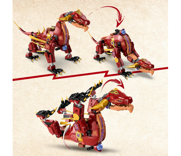 LEGO Ninjago 71793 Lawowy smok zmieniający się w falę ognia - 1144474 - zdjęcie 4